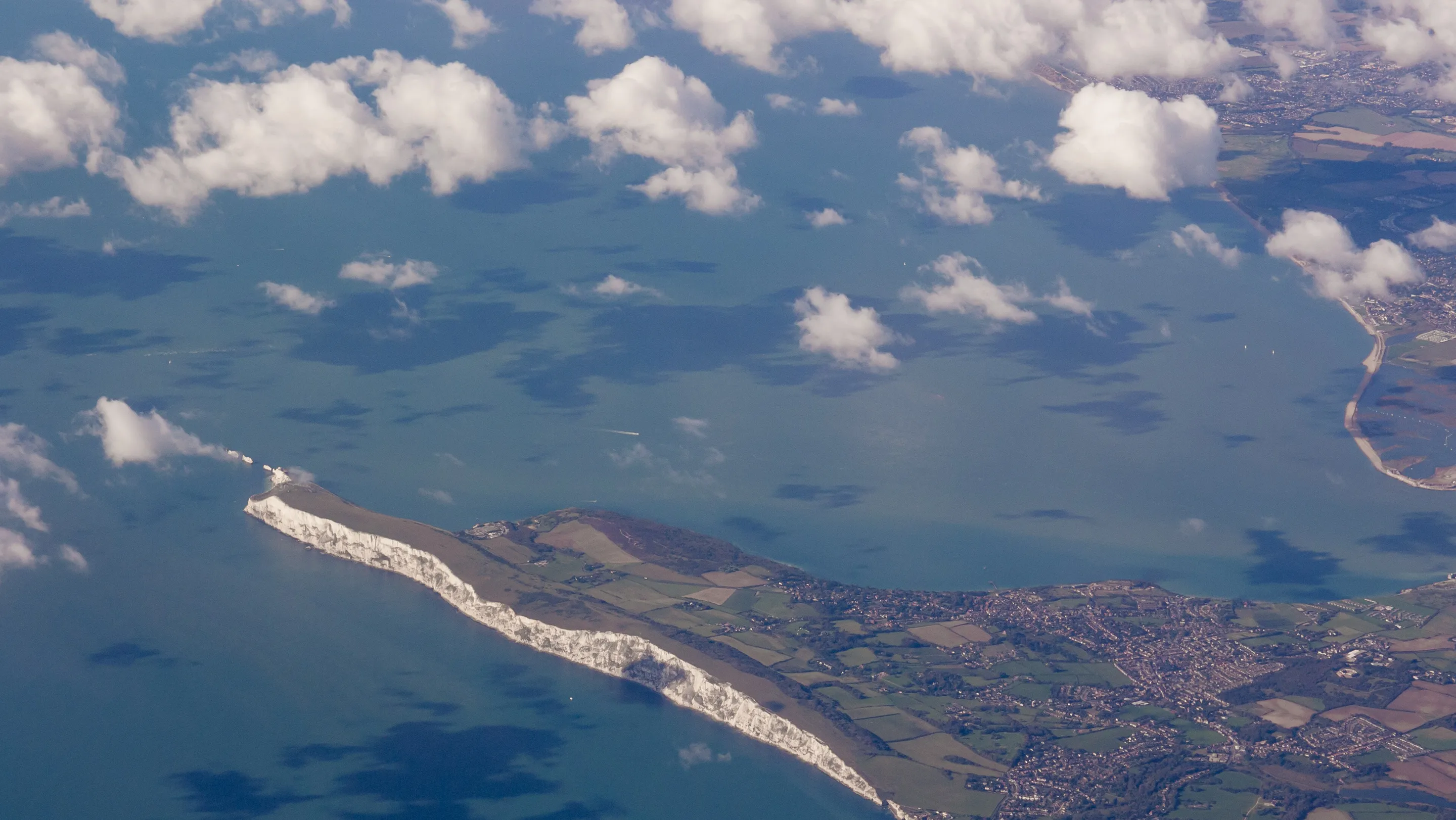 Aerial view of the Isle of Wight